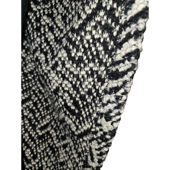 Alembika S/M Womens Sweater Poncho Black White Chunky Knit Oversized - Picture 13 of 15